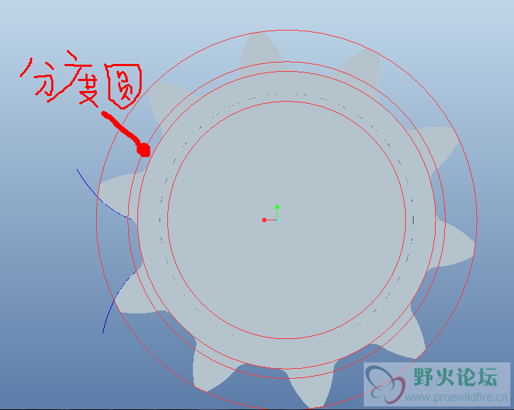 这是画出来的圆柱直齿轮