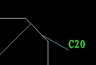 所有类似C20的标注都无法正常显示下面的横线