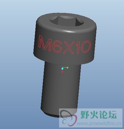 按理说，“M6X10”应该显示在曲面上