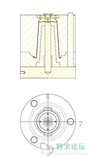 这样剖画这个模具行不行？