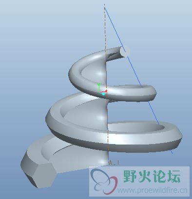 曲面边为轨迹做扫描混合