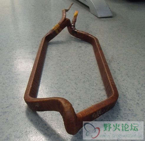 线圈从端部视图