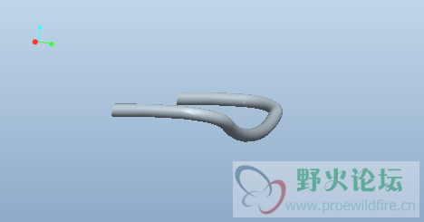 通过扫描做出这个实体，那轨迹线怎么画出来呢？