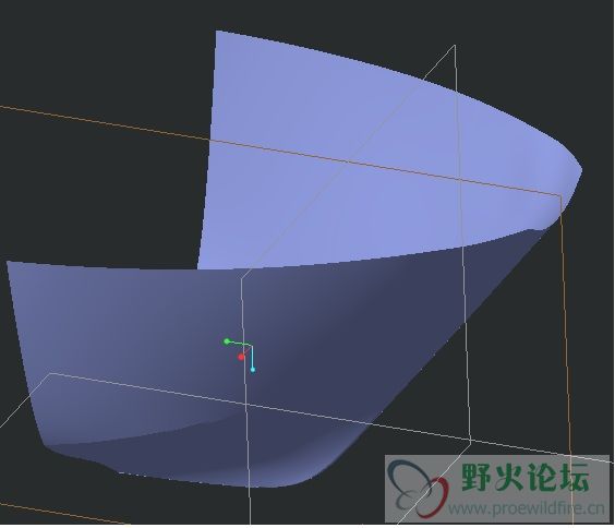 边界混合曲面无法垂直加厚
