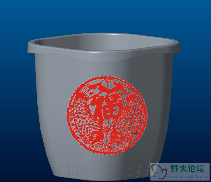 把红色图案像贴商标似的不变形贴于表面