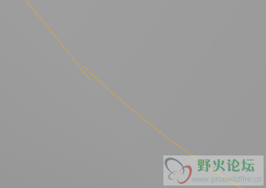侧面投影出现断线