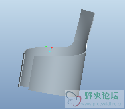 缺省模型折弯