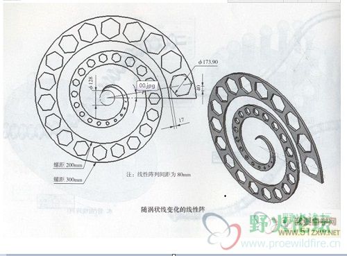涡状线阵列