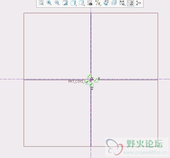 刚进草绘时的样子
