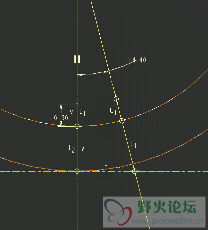 草绘扫描轨迹线  角度尺寸依据扫描个数而定
