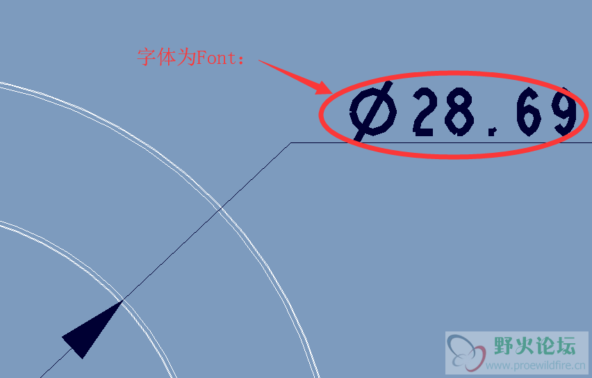 字体为Font