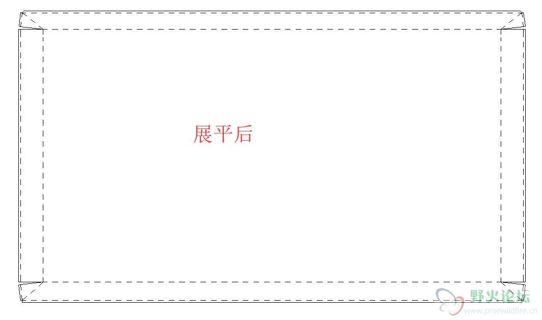 展平后