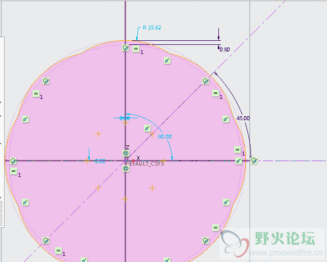 你用的是中心线标注的尺寸.png