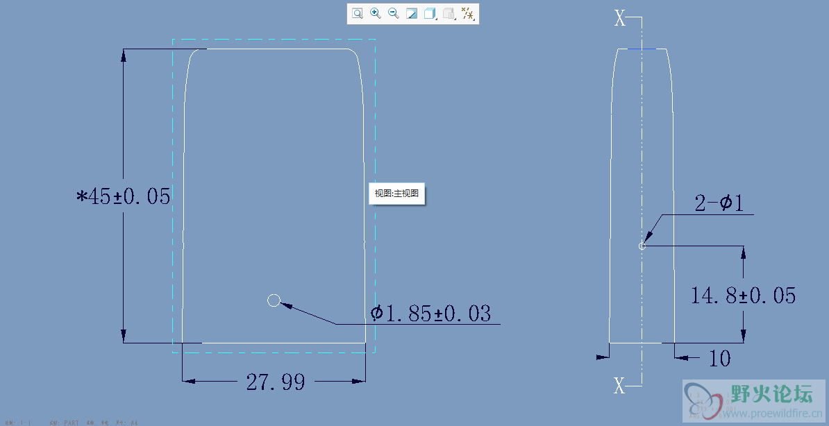 CREO4.0工程图