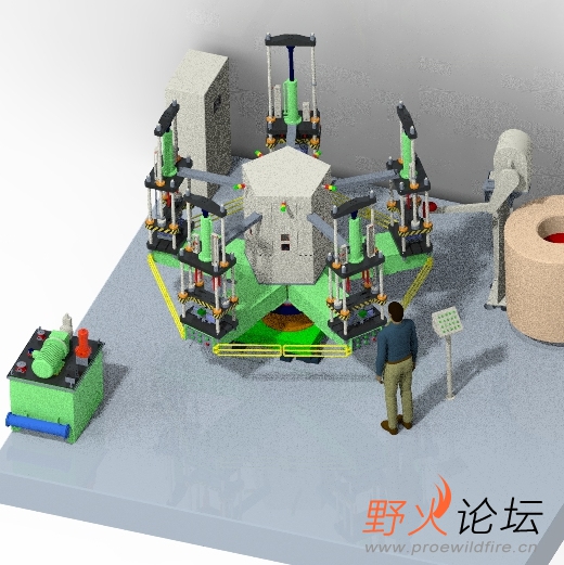 五工位旋转铸造机