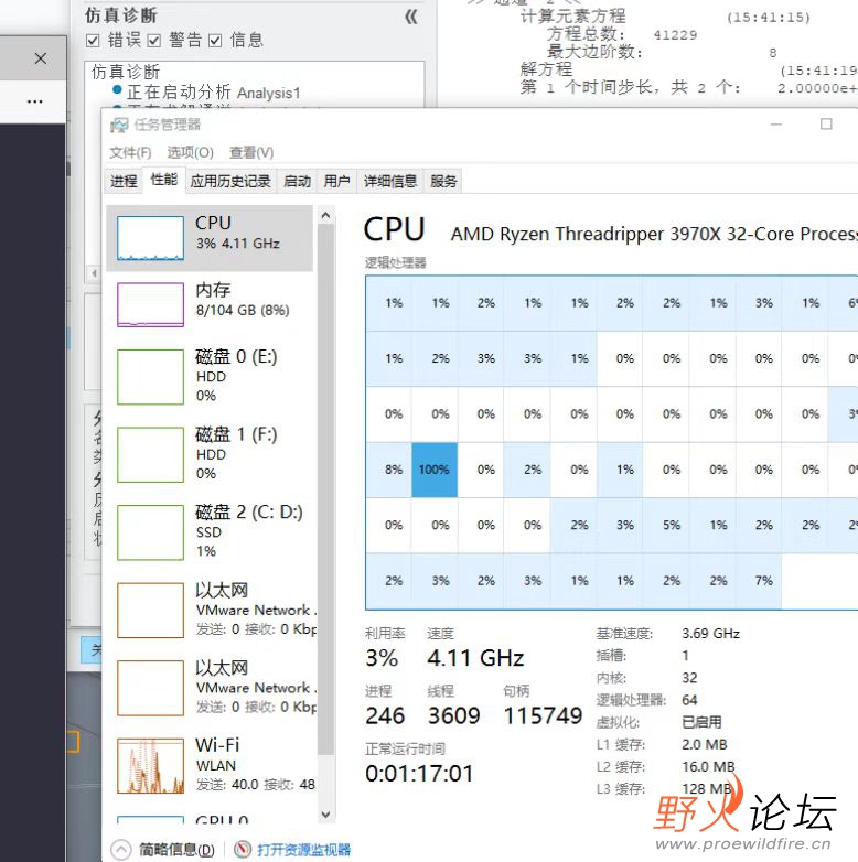这是模拟是CPU的运行状态
