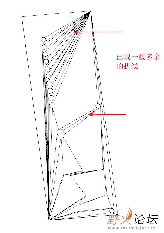 转换为3D PDF之后出现一些多余的折线