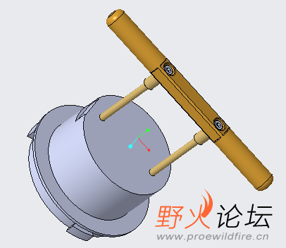 定位销带手柄把手