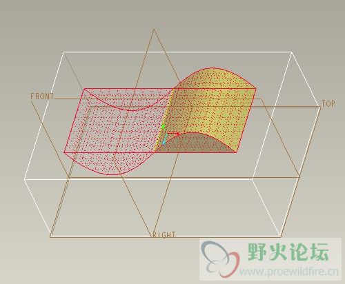 让面组实体化，但是不选切除