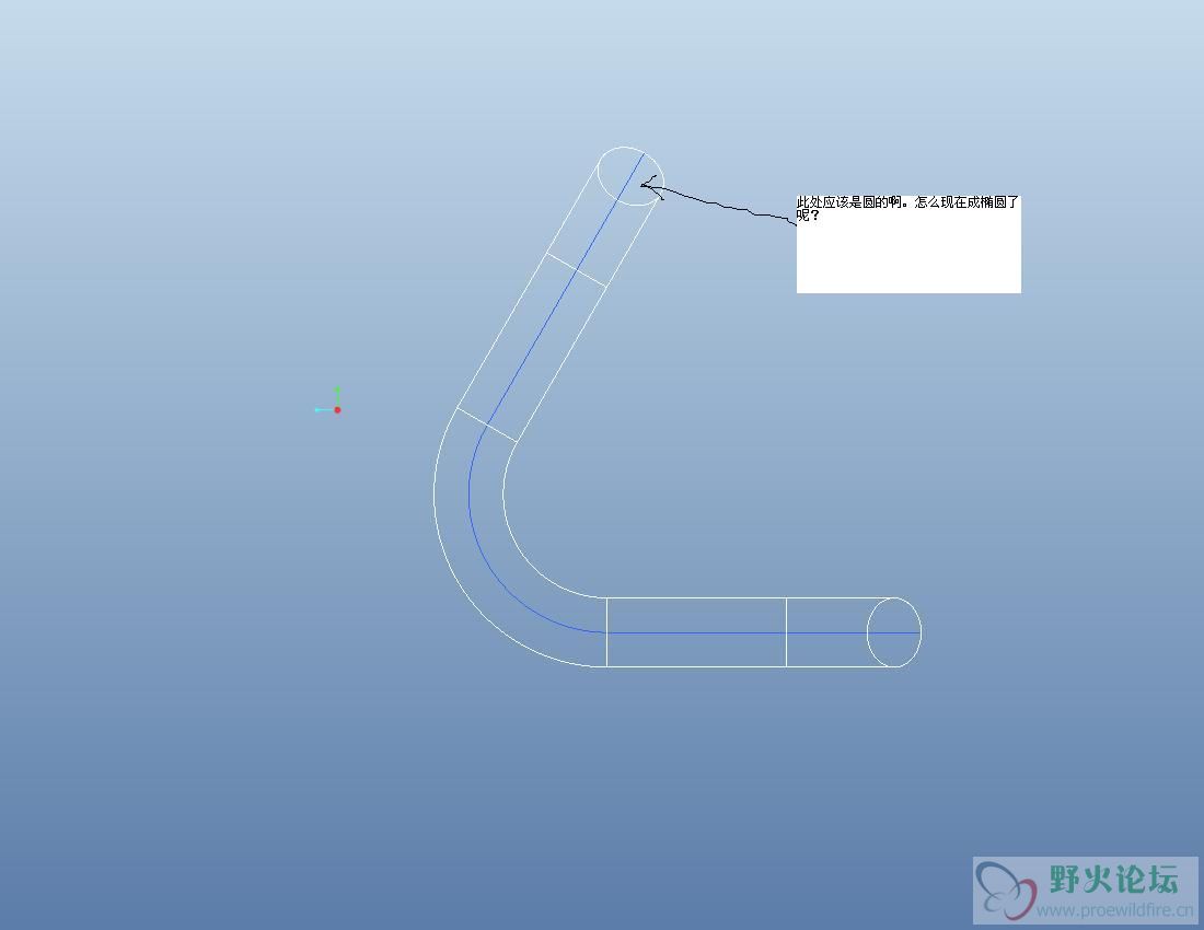 各位看下我这图怎么折弯后变形了呢? - Pro\/E 