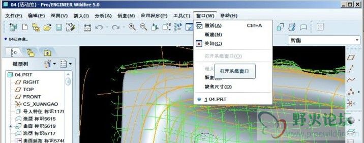 Pro\/E 5.0 加入xp域之后 无法打开系统窗口 - P